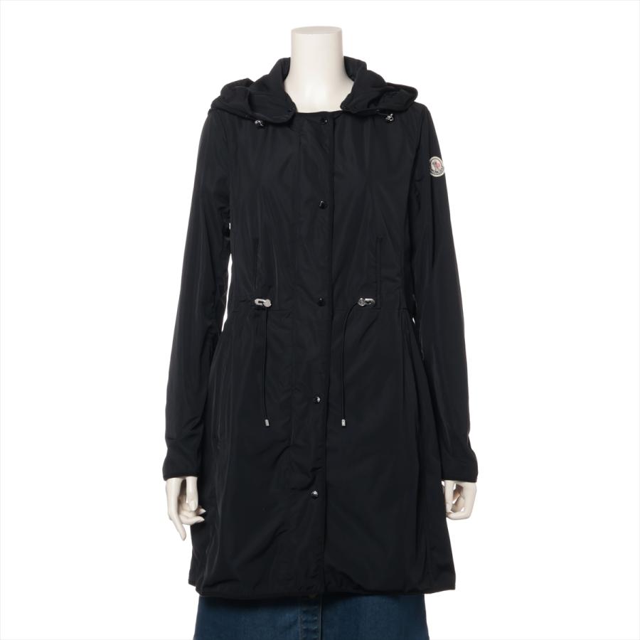 モンクレール ANTHEMIS 17年 ポリエステル コート 1 レディース ブラック フード取り外し可